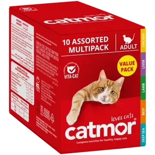 Catmor Multi-Pack Assorted Adult Wet Cat Food 10 x 70g