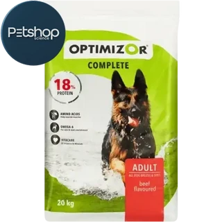 Optimizor Complete Beef Flavoured All Adult Dry Dog Food 20kg